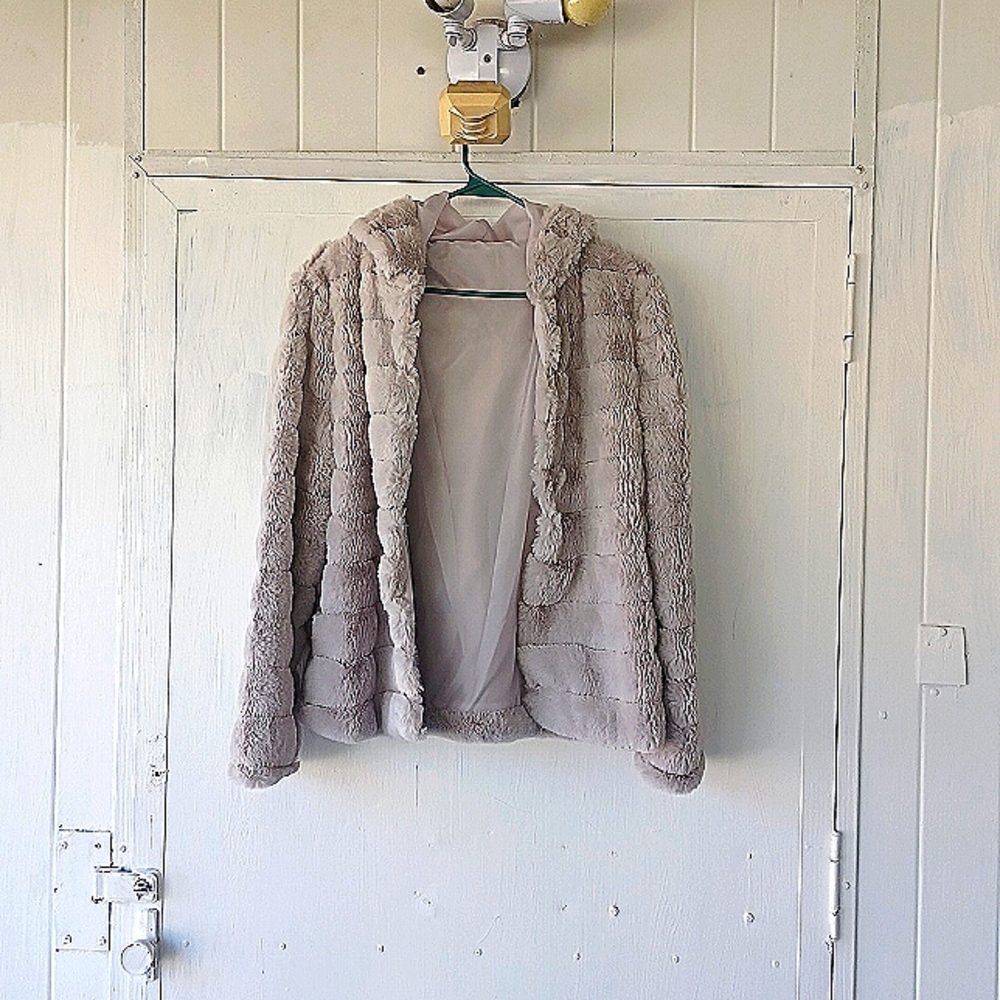 Faux fur coat